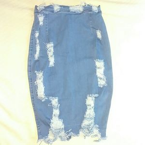 Denim skirt